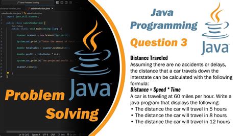 distance traveled java program